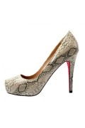 Grey Rolando Python Roccia High heels