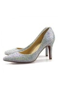 Crystal Covered Point Toe High heels