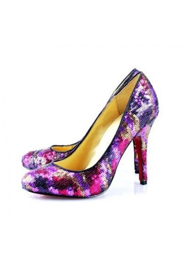 Colored Pailettes High heels