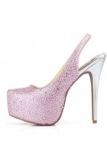 Pink Slingback Prive Strass heels