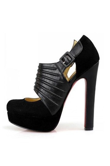 Black Lady Gres Suede / Nappa Pump