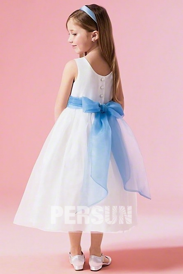 Chic Scoop Princess Bow Flower Girl Dress in Satin and Organza