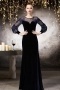 Royal Embroidery A line Evening Dress With Long Sleeves