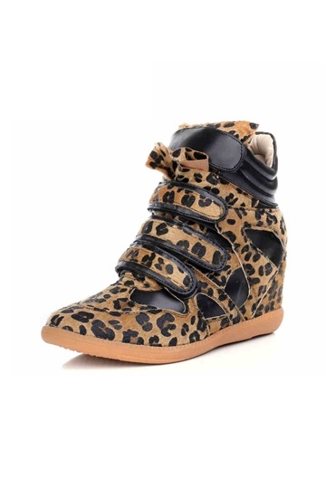 Leopard High-Top Hidden Wedge Sneaker SKU: FABI1480