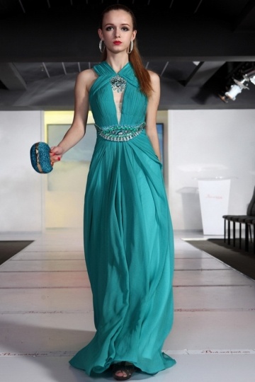 vestidos elegantes de noche largos escotados