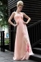 New Lace Printing Straps Tencel Evening Dress