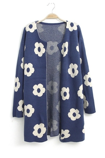 Beautiful Sunflower Long Cardigan