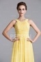 Beautiful Yellow Ruffles Floor Length Chiffon Formal Bridesmaid Dress