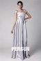 Elegant Sleeveless Sliver Floor Length Formal Bridesmaid Dress