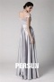 Elegant Sleeveless Sliver Floor Length Formal Bridesmaid Dress