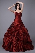 Luxus Herz-Ausschnitt Trägerloses Bodenlanges Ball gown Brautkleid/Abendkleid