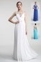 Persun A line Scoop Bow Tulle Evening Formal Dress