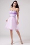 Beautiful Strapless Tulle A Line Short Flowers Cocktail Dress