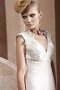 Crystal Embroidery V neck Tulle Straps A line Evening Dress
