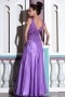 Chic Purple Tone Sleeveless Beading Ruched Floor Length Formal Dress