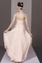 Noble Beaded Ruched A line Tencel Evening Dress