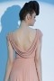 Beautiful V neck Tassels Empire Chiffon Evening Dress