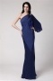 Elegant One Shoulder Blue Tone Mermaid Formal Evening Dress