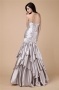 Modern Grey Tone Mermaid Lace Up Floor Length Formal Evening Dress