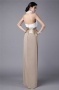 Elegant Sheath Halter Color Block Chiffon Formal Evening Dress