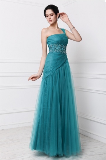 green long formal bridesmaid dress