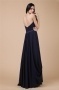 Sexy A line Strapless Black Tone Full Length Formal Evening Dress