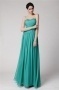 Strapless Ruching Green Tone Full Length Formal Dress