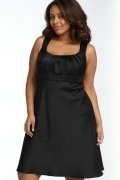Sexy Square Neck Ruching Short Black Formal Evening Gown Persun
