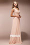 Simple Ruched One Shoulder Chiffon Long A line Formal Dress