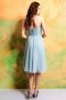 Ruched Sweetheart Chiffon Knee Length A line Formal Bridesmaid Dress