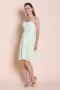 Ruched Flower Sweetheart Chiffon Knee Length A line Formal Dress