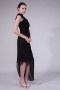 Chic Column Black Lace Pieces High Neck Formal Dress