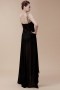 Chic Column One Shoulder Black Asymmetrical Beading Evening Dress