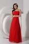 Fabulous Chiffon A Line Strapless Neckline Mother of the Bride Dress With Jacket