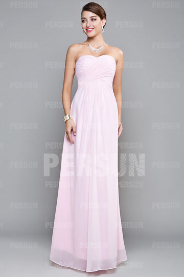 Ruching Pleats Sweetheart Chiffon A line Evening Dress Dressesmall