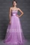 A line Empire Boatneck Strapless Beading Ruched Tulle Long School Formal Dress