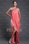 Sheath One Shoulder Beading Pleats Side slip India Sytle Chiffon Long School Formal Dress