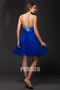 A line Empire Strapless Beaded Pleats Tulle Short Cocktail Dress