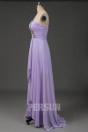 Gorgeous Chiffon One Shoulder Beading A line High Low Formal Dress
