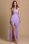 Chiffon Sweetheart Lace Applique Beading A line High Low Prom Dress