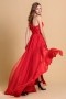 Zhang Zilin A line Asymmetric Sleeveless Chiffon Celebrity Dress