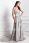 Elegant Chiffon Strapless Beading Ruching Formal Dress