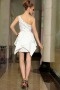 Pretty Satin One Shoulder Lace Beading A line Formal Dress