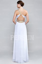 Empire Chiffon One shoulder White Formal Dress