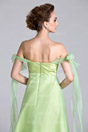 Off shoulder Green tone Formal Evening Dress