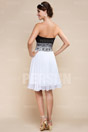 Black and white Formal dress in chiffon