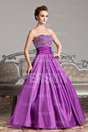 Purple tone princess dress with beaded top and sequins ornaments