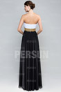 Color blocked Formal Dress with Sequin Waistline
