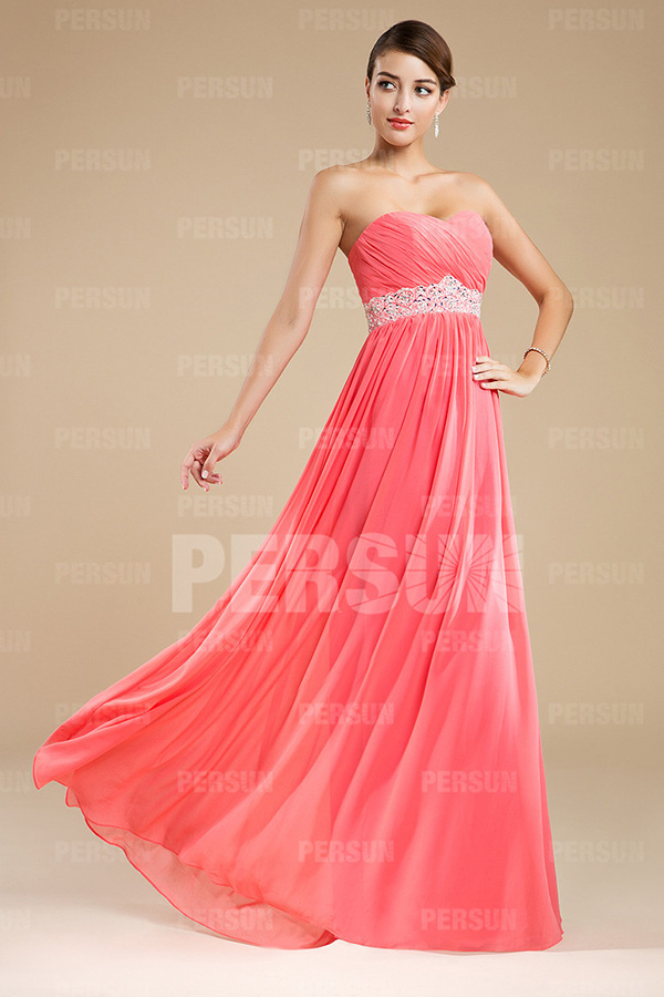 Sexy Simple Strapless Ruching Full Length Formal Dress