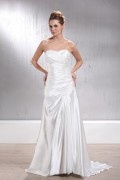 Empire Sweetheart Applique Laced Up Bridal Gown